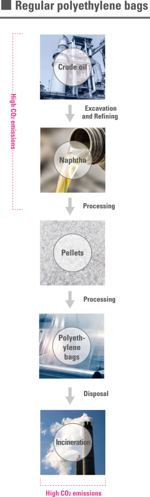 Regular polyethylene bags